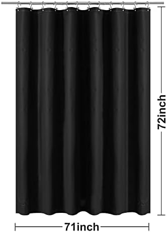 Barossa Design Black Shower Curtain Liner Standard Size - Image 7