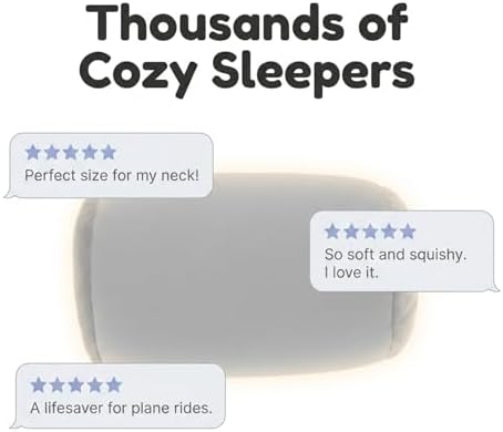 Deluxe Comfort Mooshi Squish Mini Microbead Jelly Bean Bed Pillow (12" x 7") – Airy Squishy Soft Microbeads –Eight Wild Fun Colors to Choose From – Cuddly and Fun Dormroom Accessory – Bed Pillow, Grey - Image 7