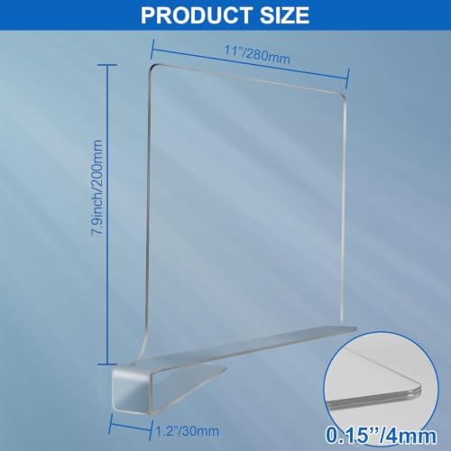 Acrylic Shelf Dividers for Closet Organization 6PCS Closet Shelf Divider Closet Dividers for Shelves Shelf Organizer for Closet Shelf Organizer For Wood Closet Separator Clear - Image 6
