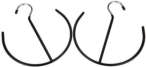 Multi-Purpose Semicircle Belt Hangers Tie,Scarf Ring Hanger,Non Slip Non Slip Organizer Hangers Hook Rack for Ties, Scarves, Shawls,Shoes - 3 Pack