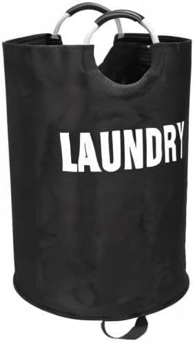 Maxsilan 160L XX-Large Laundry Basket, Freestanding Tall Clothes Hamper, Collapsible Laundry Bag, Black