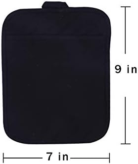 nyi Pot Holders for Kitchen Heat Resistant, Cotton Hot Pads for Kitchen Counter Table, Black Pot Holders with Pocket - Image 7