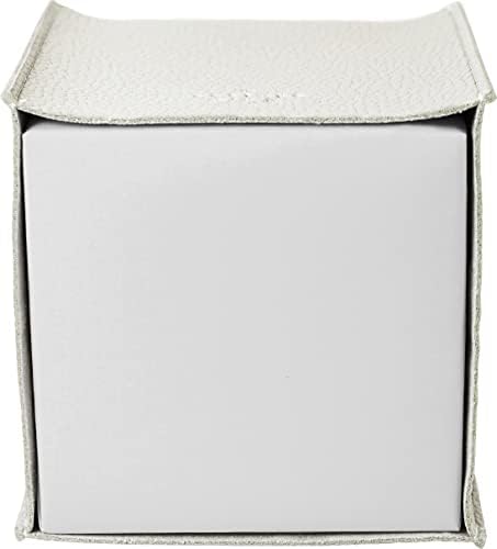 Carrotez Tissue Box Cover, Refined Modern PU Leather Square Holder - Decorative Holder/Organizer for Bathroom Vanity Countertop, Night Stands, Office Desk & Car 5"X5"X5" White (Pack of 3) - Image 7