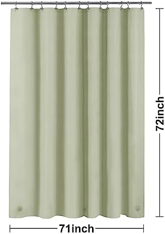 Barossa Design Sage Green Shower Curtain Liner Standard Size - Image 7