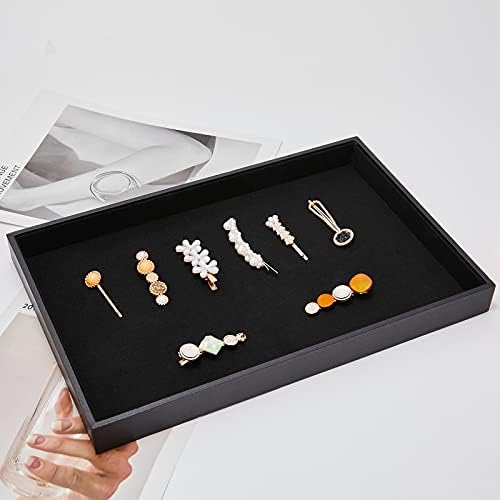 Black Velvet Stackable Jewelry Tray Showcase Display Earring Necklace Bracelet Rings Organizer…… - Image 7