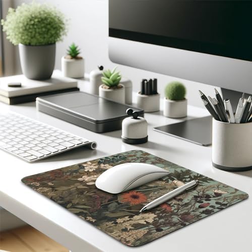 Botanical Elegance Wildflower Mouse Pad - Nature's Palette for Your Desk, Stitched Edges Non-Slip Rubber Base Mouse Pads for Computers Laptop - Image 7