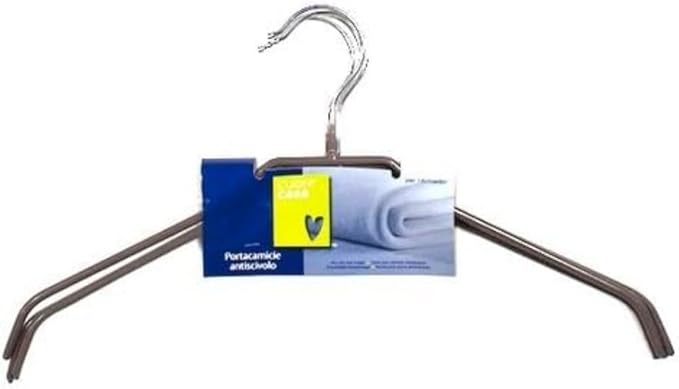 Cosatto 4 Piece Cuore Casa Non-Slip Shirt Hanger, Steel, Grey/Moka, 30 x 30 x 30 cm