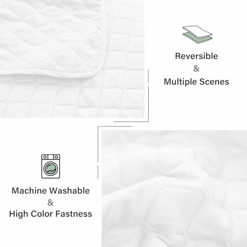 Exclusivo Mezcla Reversible California King Quilt Set, White - Image 6