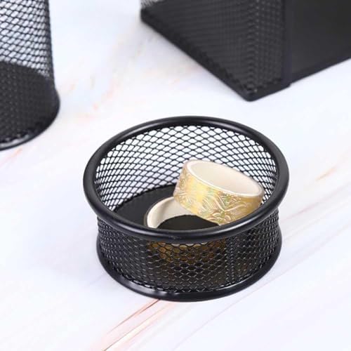 Black Minimalist Metal Paper Clip Holder, 1 Pc - Image 7