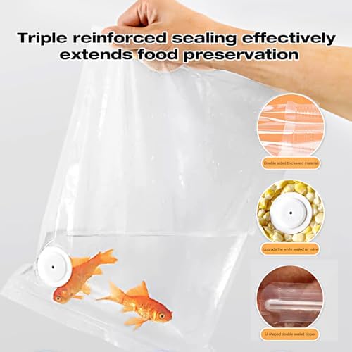RAIN SPIRIT Reusable Vacuum Sealer Bags for Food, (20 Medium & 20 Small) - Image 6