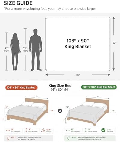 Bedsure Fleece Blankets King Size Cream - Bed Blanket Soft Lightweight Plush Cozy Fuzzy Luxury Microfiber, 108x90 inches - Image 6