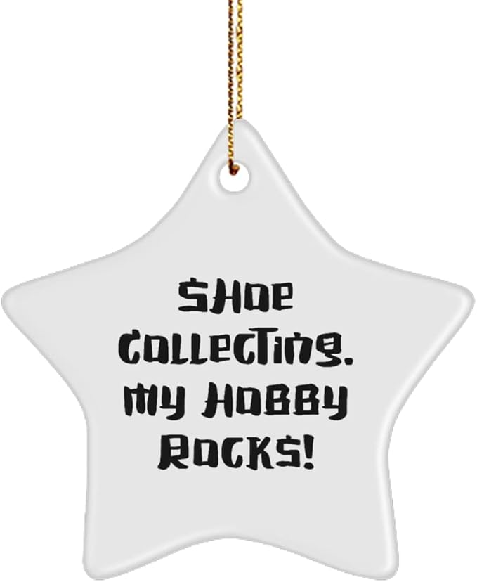 Best Shoe Collecting Gifts, Shoe Collecting. My Hobby Rocks!, Shoe Collecting Star Ornament from