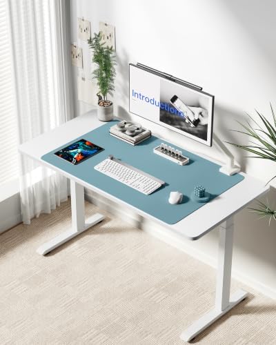 YSAGi Leather Desk Protector, Office Mat, Large Mouse Mat, Non-Slip PU Leather Blotter, Laptop Desk Mat, Waterproof Writing Pad for Office and Home(Aquamarine, 40" x 24") - Image 7