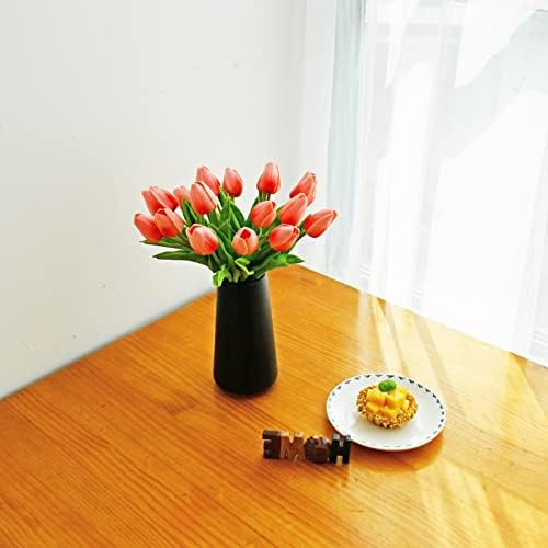 ONLY ART Artificial Tulip Flowers with Soft Latex Materials for Home & Kitchen Decoration - Image 6
