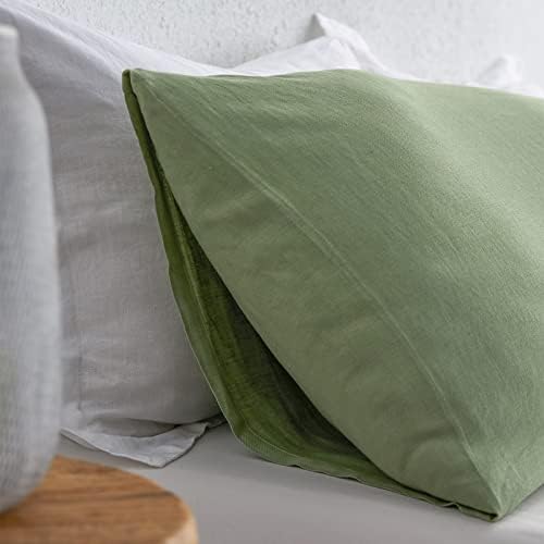 Simple&Opulence Body Pillow Cover 20" x 54",100% Pure Linen, Ultra Soft and Breathable, Body Pillowcase with Envelope Closure for Adults(Sage Green) - Image 6