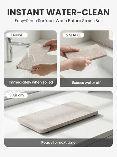 Fluxynara Felt Coasters for Drinks, Mixed Sizes, Oatmeal & Light Gray - Image 7