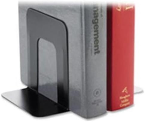 Business Source 42550 Bookend Supports, Standard, 4-3/4-Inch x5-1/4-Inch x5-Inch, Black (Pack of 2) - Image 2