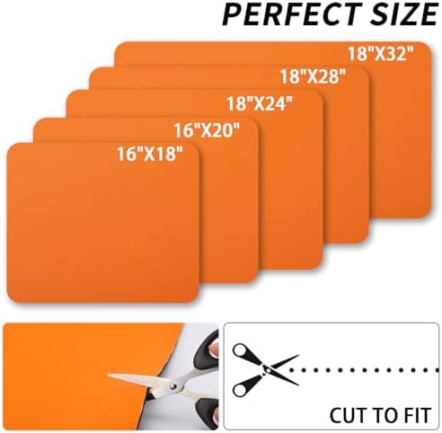 HotLive Dish Drying Mat for Kitchen Counter, Heat Resistant Drainer Mats with Non-slip Rubber Backed, Hide Stain Kitchen Super Absorbent Draining Mat, Easy to Clean Dish Rack Pad, Orange 16"x20" - Image 6