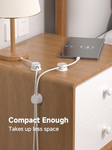 Magnetic Cable Clips, Adjustable Cord Holder Management, Adhesive Wire Keeper Organizer for Home Office Desk Phone PC Car Wall Desktop Nightstand Appliance (9-PCS White) - Image 7