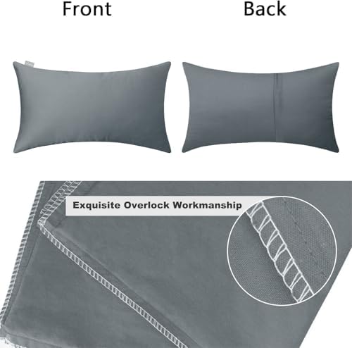 Thmyo 4-Pack 100% Cotton Lumbar Decorative Throw Pillow Case 12x20inch - Image 6