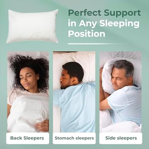 Snuggle-Pedic Shredded Memory Foam Pillow - The Original Cool Pillows for Side, Stomach & Back Sleepers - Sleep Support That Keeps Shape - College Dorm Room Essentials for Girls and Guys - King - Image 6