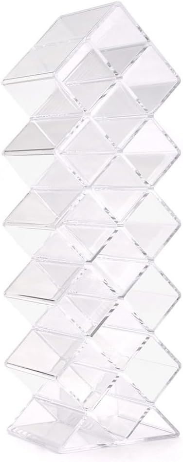 Nimiah Lipstick Holder Organizer for-Vanity - 16 Slots Lip Gloss Holder Clear Cosmetics Display Stand for Lip Stick Storage