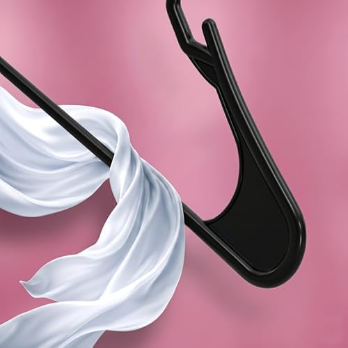 Utopia Home Plastic Hangers 30 Pack – Space Saving Clothes Hanger Black - Image 6