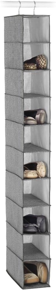 Whitmor Hanging Shoe Shelves - Crosshatch Gray