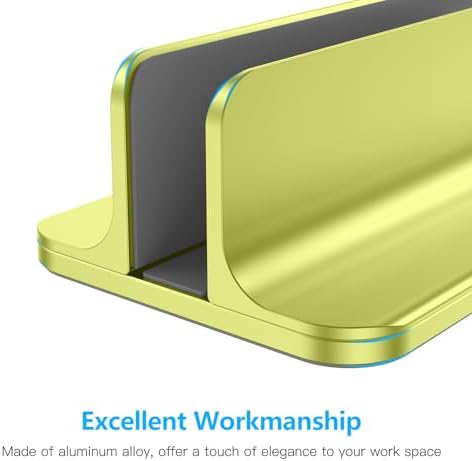 OMOTON Vertical Laptop Stand Holder, Adjustable Dock for MacBook, Citron - Image 7