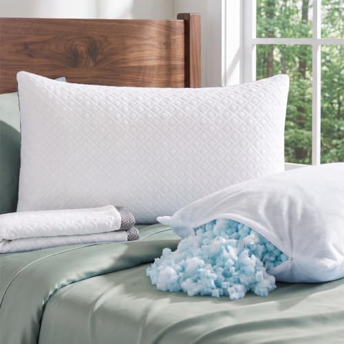 Standard Bed Pillow, Tencel Lyocell, Shredded Memory Foam - Image 5