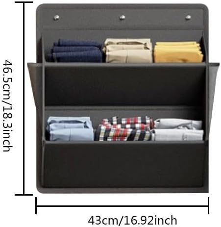 Hanging Shoe Storage Organizer for Motorhome, RV Door Organizer with 3 Compartments,Camper Van Accessories For Motorhome Shoes Storage,Motorhome Essentials,caravan storage solutions (1, 2 tier black)