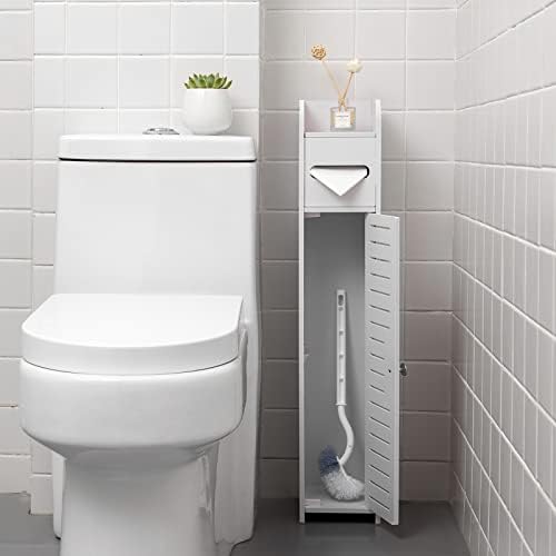AOJEZOR Small Bathroom Storage Cabinet: No Drill Ultra-Narrow for Renters - Image 5