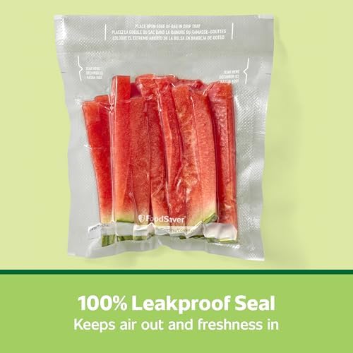FoodSaver Quart Pre-Cut Vacuum Seal Bags, Easy Use Vacuum Storage Bags, Align to Seal and Tear to Open Vacuum Sealer Storage Bags, 43 Pack - Image 6