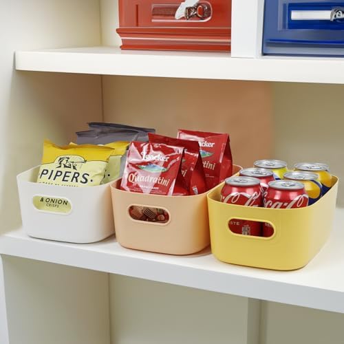 ZEXALOR 7PCS Drawer Organizer Bins, Small Plastic Storage Bins Storage Containers for Snack Makeup Kitchen Pantry Bathroom Cabinet Organization and Storage Bin Organizing Boxes - Image 7