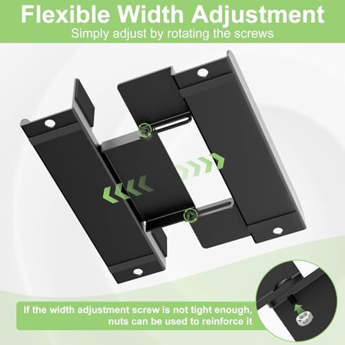 Universal Mini PC Desk Stand for Dell HP Lenovo Adjustable Vertical Desk Stand for Dell OptiPlex MFF 7050 7060 Lenovo ThinkCentre M910Q M700 HP EliteDesk 800 Mini PC Desk Mount Holder - Image 7