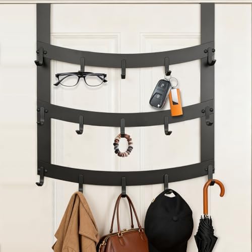 3-Tier Over The Door Hooks, Fits Doors Up to 1-3/4in Thick - Image 7
