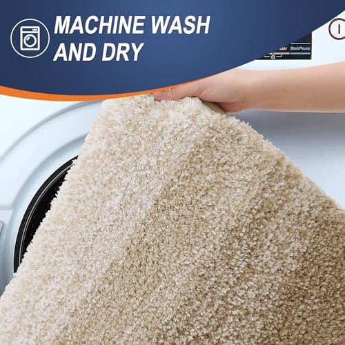 OLANLY Luxury Toilet Rugs U-Shaped 24x20, Soft Absorbent Microfiber Mat - Image 6