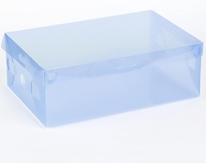 Milisten 7pcs Colored Pp Shoe Storage Boxes with Thickened Flip Lid Stackable Shoe Organizers 27.5x18x9.5cm Foldable Containers for Men Women and ’ Closet Organization