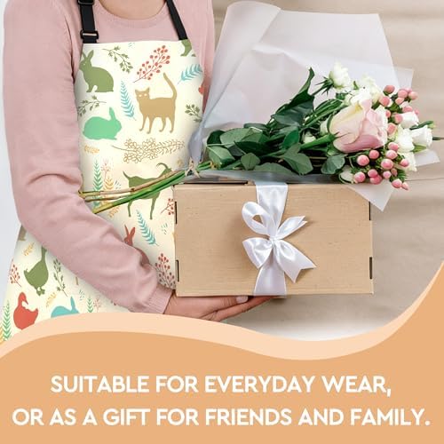Adjustable Baking Aprons for Women - Cooking Aprons for Women with Pockets, Perfect for Baking Cooking Gradening - Image 6