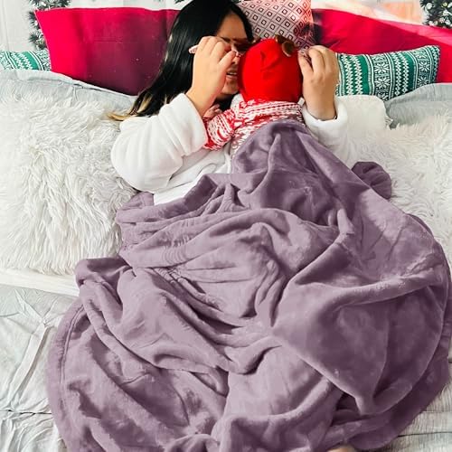 Bedsure GentleSoft Fleece Throw Blanket for Couch Lavender - Lightweight Plush Fuzzy Cozy Soft Blankets and Throws for Sofa, 50x60 inches - Image 6
