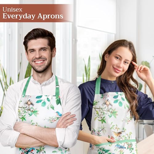 Maison d' Hermine Aprons for women with Pocket 100% Cotton (27.50"x31.50") - Image 6