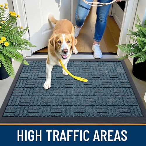 OLANLY Front Door Mat Outside Entrance 33x21, Heavy-Duty Rubber Doormat - Image 6