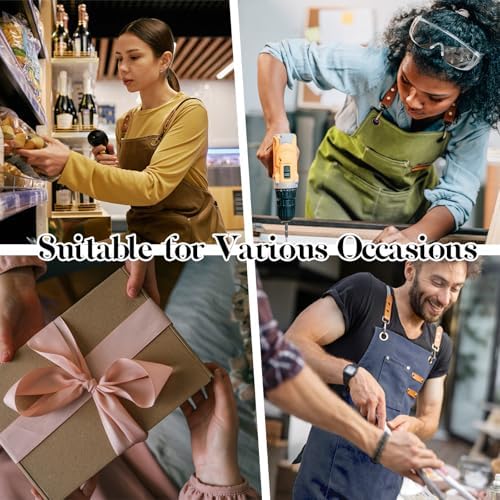Chef Cotton Canvas Apron for Men Women with Pockets - Image 6