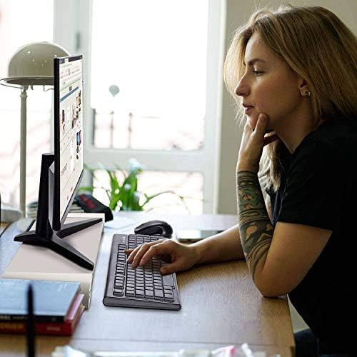 PG Silver Monitor Stand Riser with 4-Port USB Charging ports, Convenient keyboard organiser,Desktop Organizer for Computer, Laptop, TV, Printer - Ergonomic Keyboard Tray & Storage Shelf. - Image 7