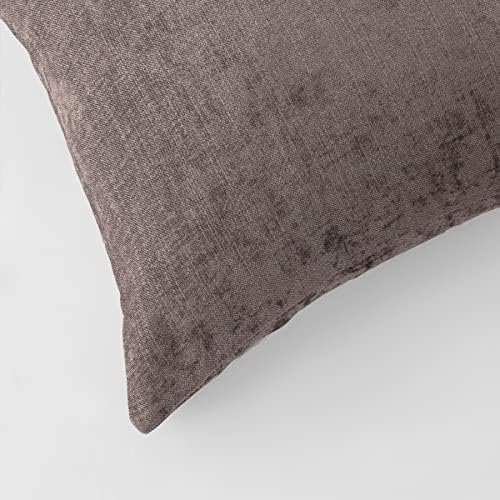 AMBERIS 2 Pillowcases (45×45cm)(Without Insert) Grey, Chenille Soft No Fading Modern 2 Pillowcases (Without Insert) - Image 5
