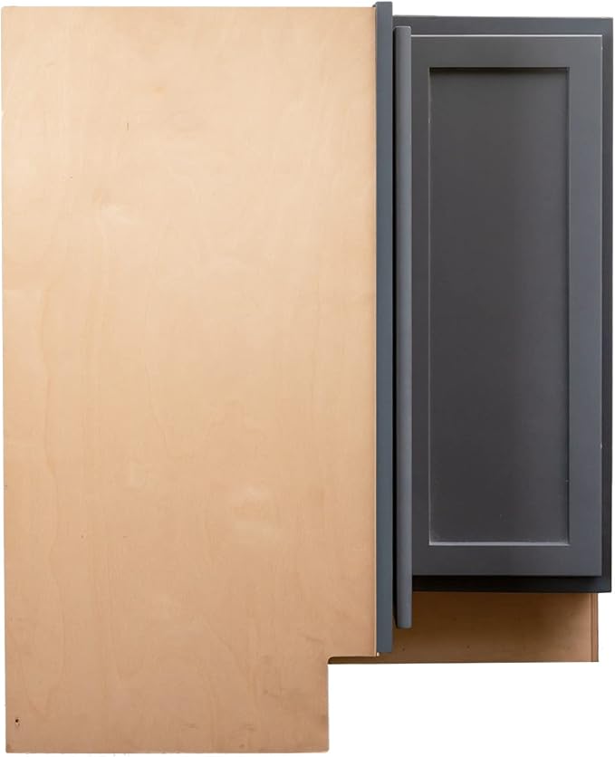 Quicklock RTA (Ready-to-Assemble) | Base Kitchen Cabinets - Shaker Style | Made in America (Needlepoint Navy, 18" D x 30" W x 34.5" H Lazy Susan)