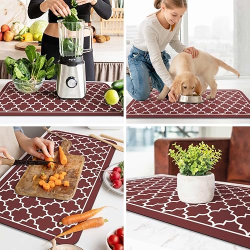 Dish Drying Mat Absorbent Dish Drying Mats for Kitchen Counter 18"x 32" - Image 6