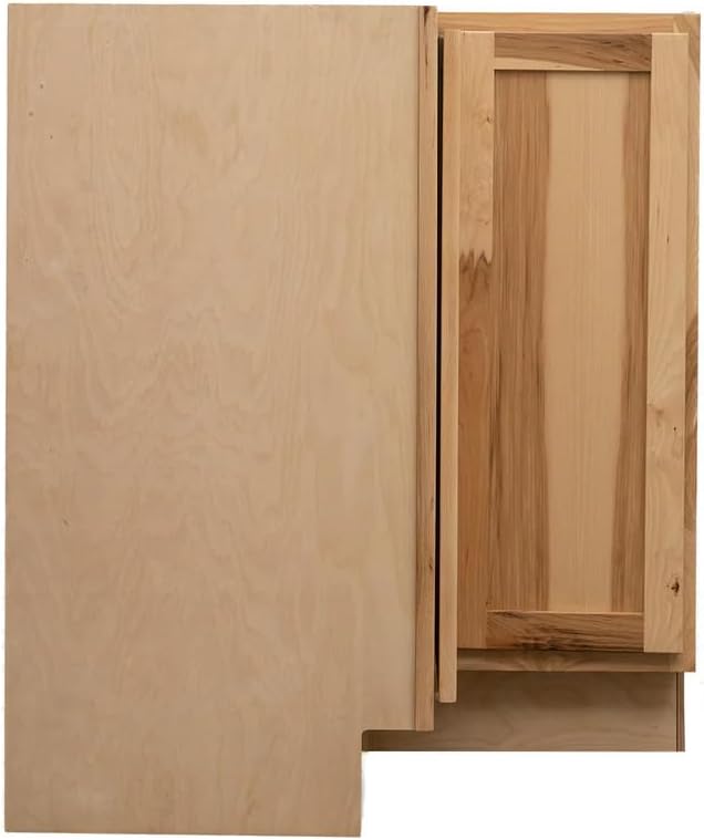 Quicklock RTA (Ready-to-Assemble) | Base Kitchen Cabinets - Shaker Style | Made in America (Rustic Hickory, 36" W x 34.5" Hx24 D Easy Reach)