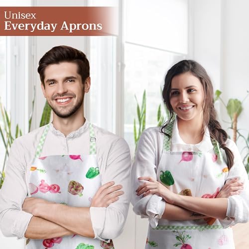 Maison d' Hermine Aprons for women with Pocket 100% Cotton (27.50"x31.50") - Image 6