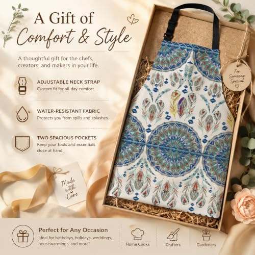 Funny Aprons for Women Men with Pockets, Cute Kitchen Apron, Adjustable Waterproof Bib, Housewarming Birthday Gift - Image 6